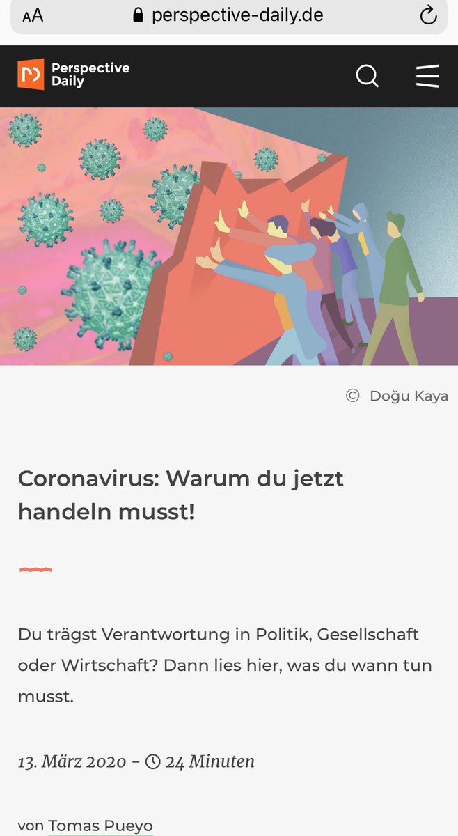 ChrisBoesenberg's tweet photo. #COVIDー19 Beste Information, weil reine Mathematik. Unbedingt lesen. Ich habe es zwar gestern schon gepostet, sollte aber wirklich jeder gelesen haben, um sich ein eigenes Bild zu machen. #perspectivedaily https://t.co/MPRkCFldHB