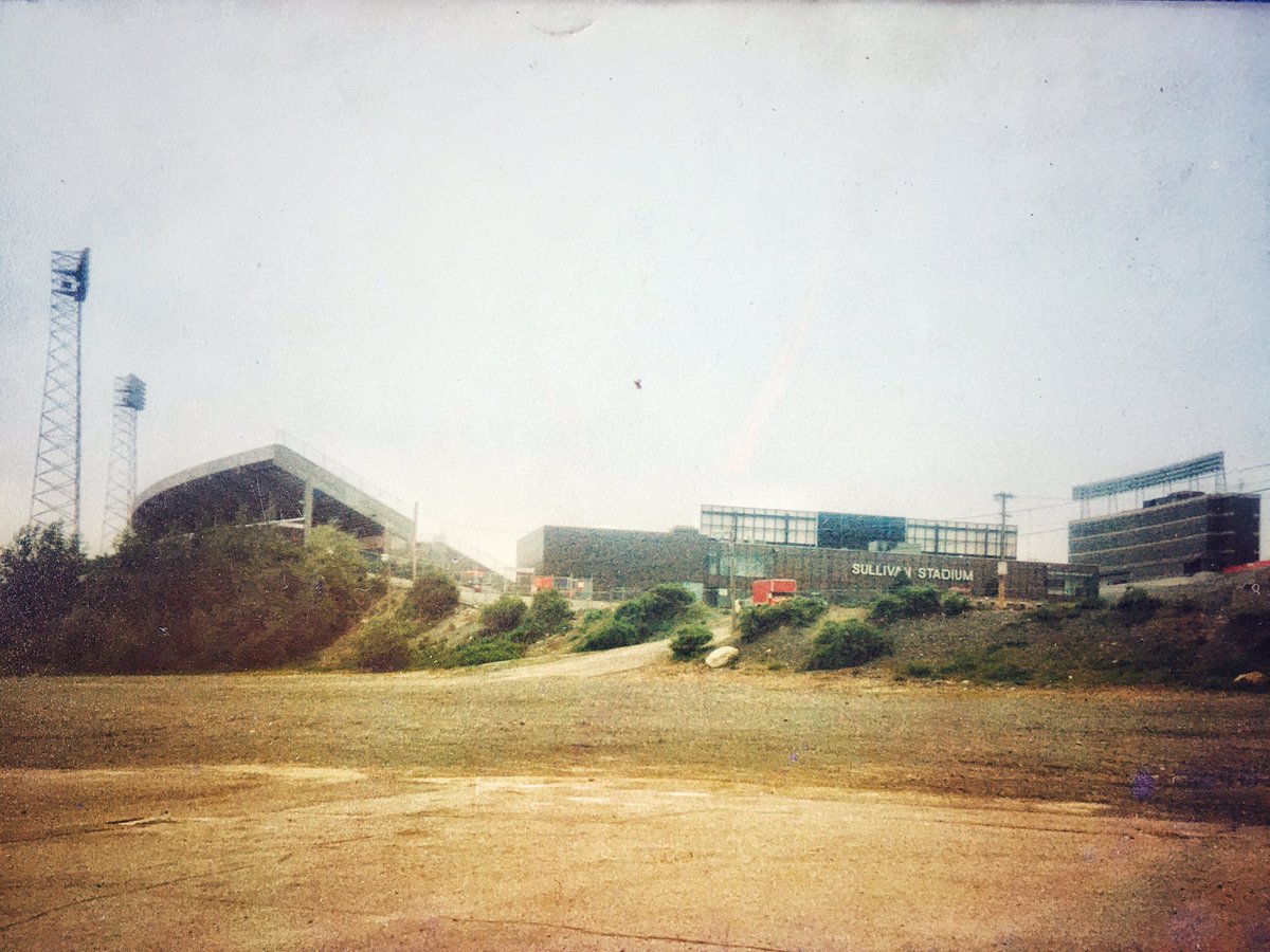 1976PATRIOTS's tweet photo. 🏟 I found this old photo I had taken 📷 of #SullivanStadium back in May of 1987 😲~ #oldschool #GoPats 🏈 @GilletteStadium is a little nicer😆😂😆 https://t.co/pj55Fhvggb