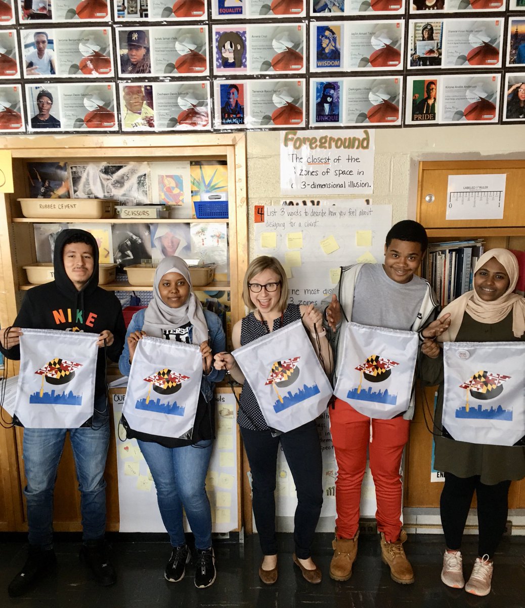 PHSdesigns's tweet photo. Our inventory came in for our Junior Achievement Company! Yes, the Grad Bags we designed are in!! Sale info coming as soon as we’re back to school - we can’t WAIT to see you rock your school pride with Grad Bags!!! 🎨🎓✨@JA_Maryland @PHSClippers500 @gradbags @BaltCitySchools https://t.co/cN69tOhzzY