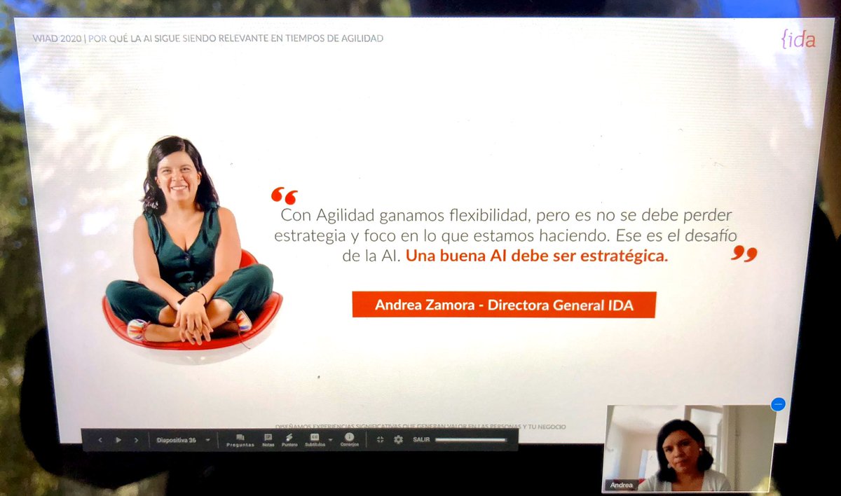 fabianhtml's tweet image. Siguiendo #WIAD2020 que cambió de evento presencial a #Remoto.

Buena presentación de @negracuriche. Una buena arquitectura de información debe ser estratégica.