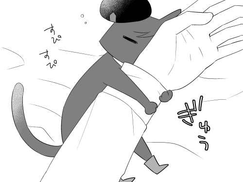 無配はニャンが出てくるコプヤンまんがです～!
こう、こんなかんじの… 