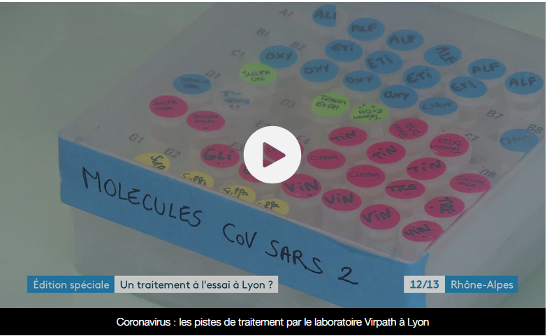 BNF75's tweet photo. A Lyon, le laboratoire #VirPath vient de publier les résultats de son travail.
Une combinaison de médicaments (#Remdesivir+?) aurait prouvé son efficacité pour combattre le #Coronavirus #Covid19.
https://t.co/BI3yEtcau2
Soutien très important de l'Institut Mérieux https://t.co/MS82pov7Jc