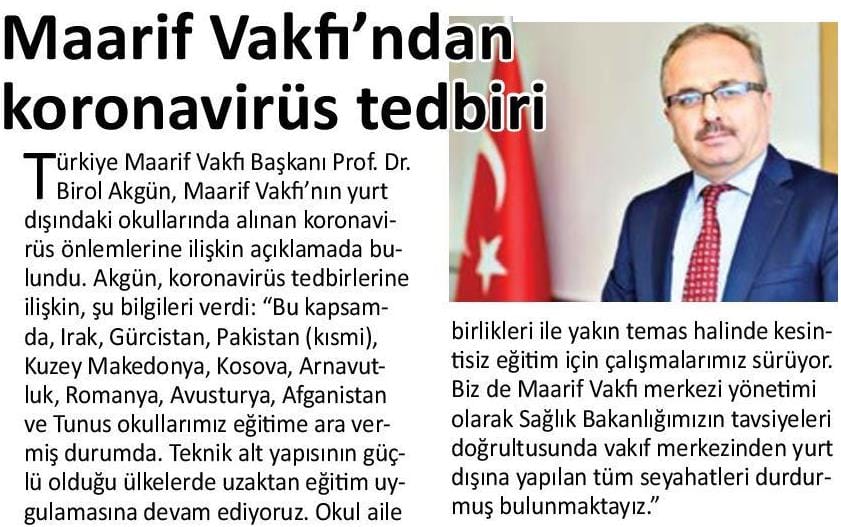 TMaarifVakfi's tweet photo. 📰"Prof. Dr. @Birol_Akgun: Teknik alt yapının güçlü olduğu ülkelerde uzaktan eğitim uygulamasına devam ediyoruz."

Haber👇🏻

https://t.co/0hRAjaasyg

#BasındaMaarif @TRTAvaz @YeniAkit https://t.co/hBP6Y0OTdu