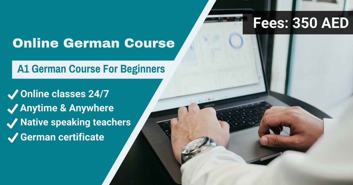 stdgermany's tweet photo. GERMAN LANGUAGE ONLINE COURSES. A1 German course For Beginners. You can start ✔Anytime ✔Anywhere. ✔Native speaking teachers ✔German language certificate.
Best course price ever. 350 AED.

✍️ENROLL NOW: https://t.co/eIdC25yps7 https://t.co/Ub8dcGYhH0
