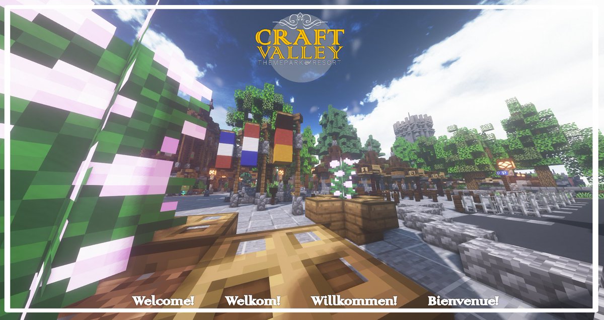 CraftValleyEN's tweet photo. -------§- CraftValley 🔔 -§--------
🇬🇧 Our park is still open 24/7! Take a ride in FlyingCoaster Tihönga or discover the Secret Chamber in Harry Potter! Updates about our server will follow in the coming weeks! #ComingSoon #Updates https://t.co/YfNfF139le