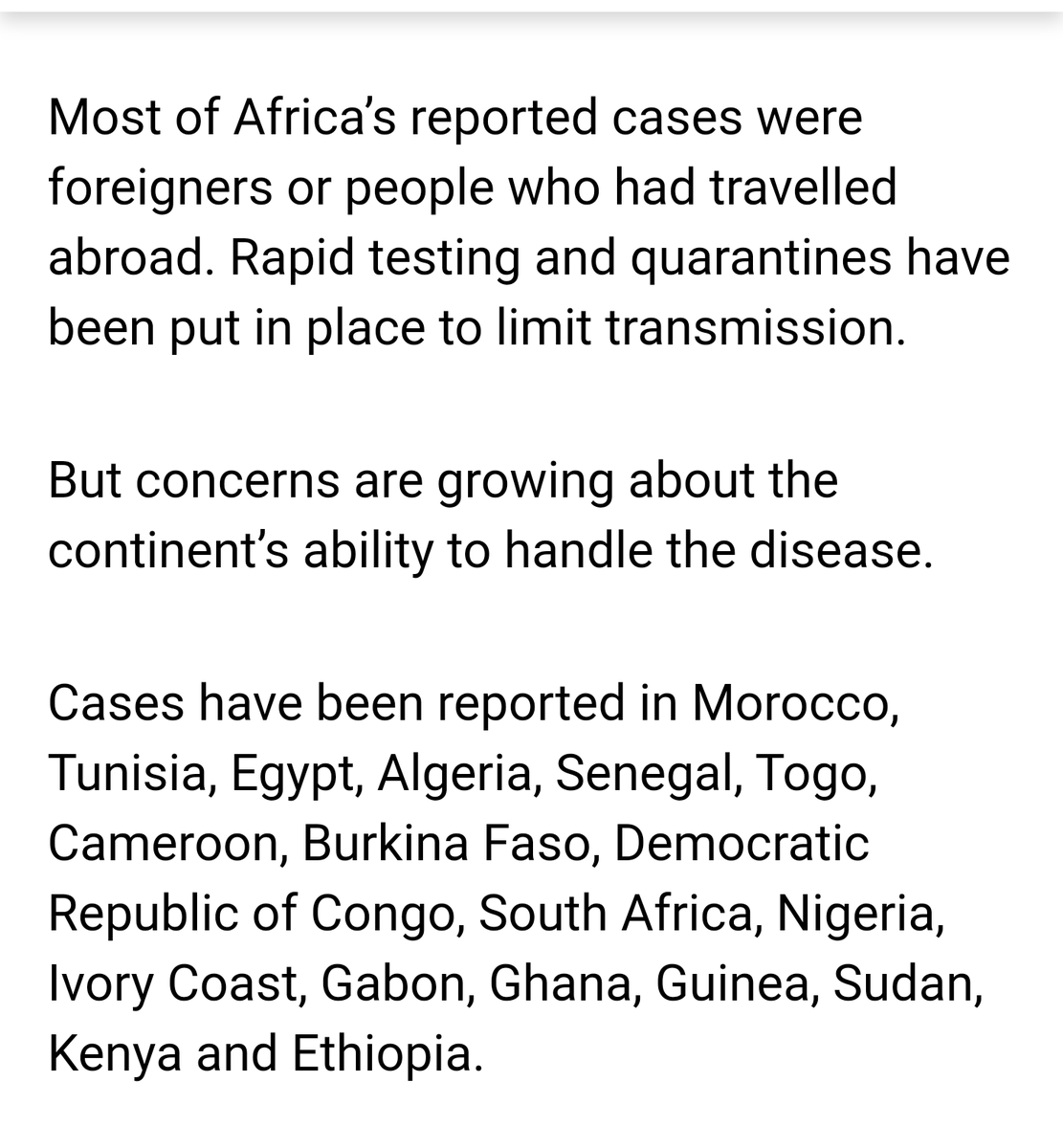 MosheikHz's tweet photo. Kenyan Health Secretary warns that being black doesn't prevent coronavirus as the list of African countries with the virus grows.
#CoronaVirusUpdates #Coronavirus https://t.co/IwE69v65hi