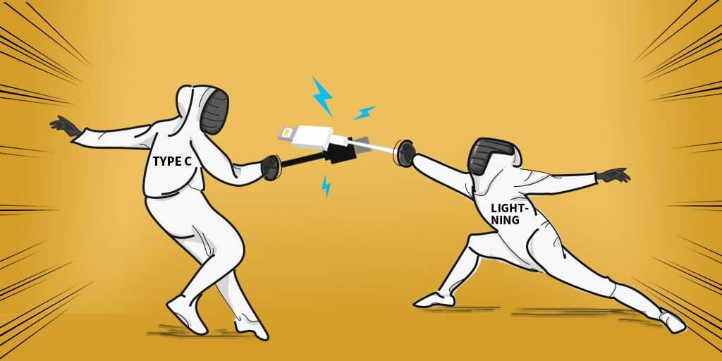 PitakaGallery's tweet photo. USB-C or Lightning, which will be the future wired solution? Enter the discussion and win special gifts! 
To enter: 
1. RT this post.
2. Comment your thought! 
Most creative answer with #usbcPKlightning will be rewarded with iPad + MagEZ Juice or AirPods Pro Case! https://t.co/KdRTuLmqjf