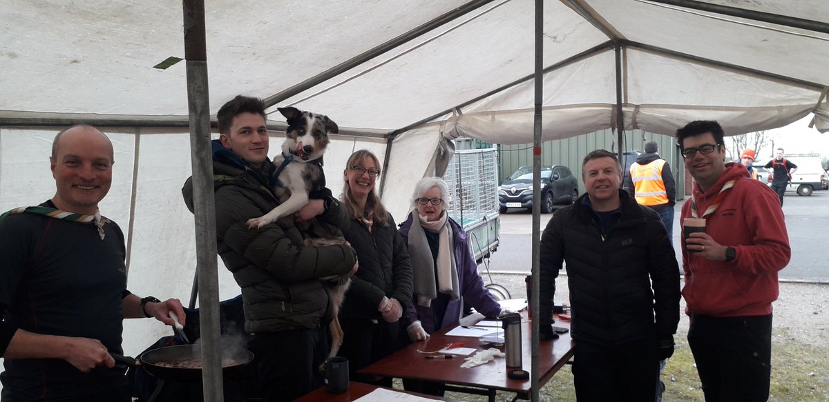 Introducing the guys (+ dog) at Checkpoint 5 from 7th Sutton Coldfield Scouts.