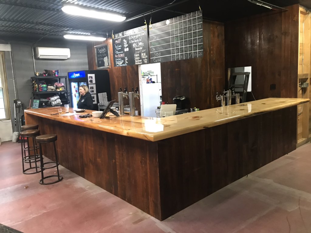 PANELING GOING UP..BAR EXTENDED..Getting excited..Another week of good progress..🎉🖖👍🍺🍺
.
#airlinebrewing #airlinebrewingcompany #realale #caskale#amherstme #maine #mainebrewery #drinkmainebeer #craftmaine#mainecraftbeer #drinklocal #drinkcraftbeer #drinkindependent