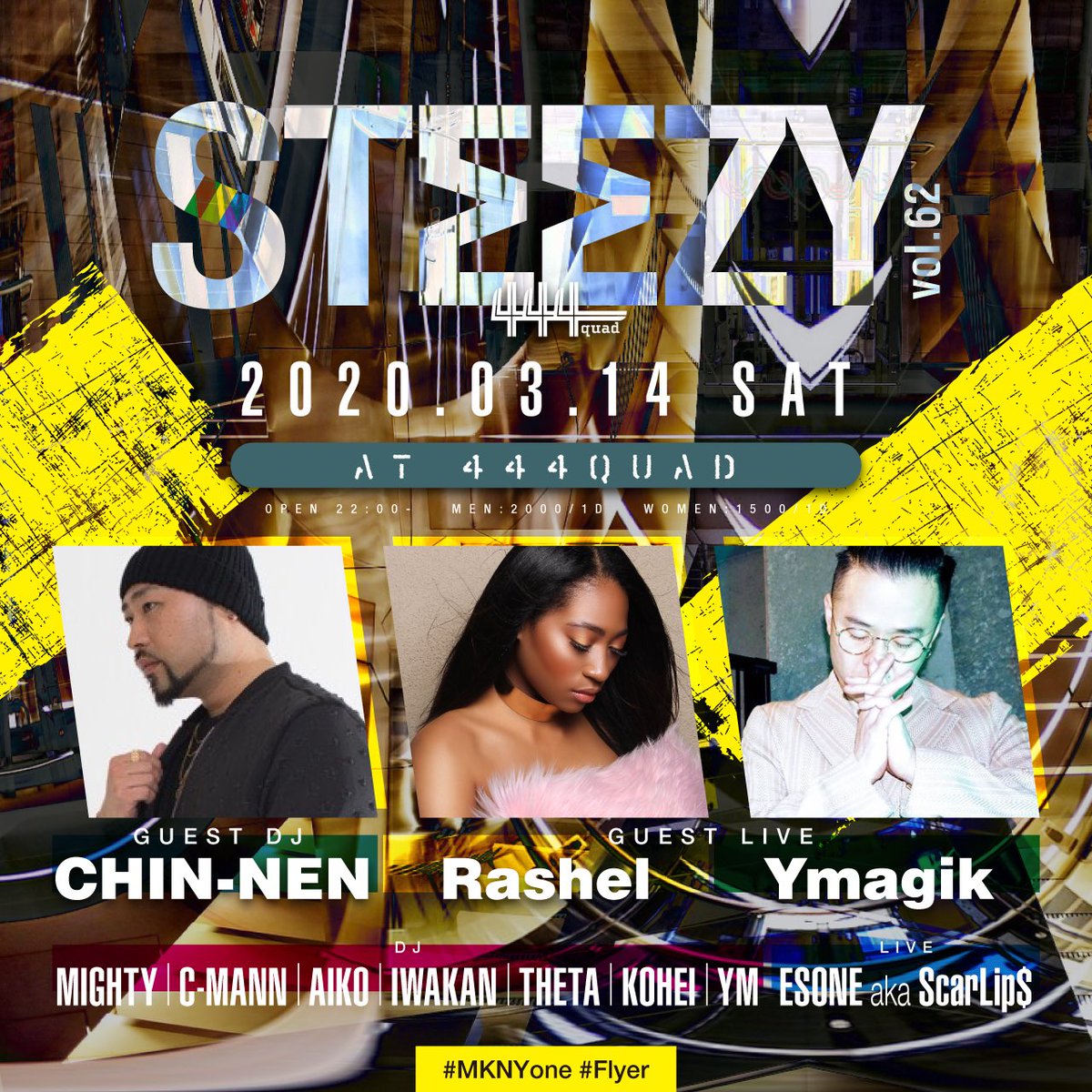 kohei_1113's tweet photo. 本日は🔥
STEEZYです！
大宮駅前の444QUADにて開催です🔥
旬なHIP HOPからCLASSICSまで、てんこ盛りで朝まで盛り上がっております🔥是非遊びに来て下さい🔥ゲストも豪華です🔥大宮で遊びましょう！
#大宮　#club #hiphop https://t.co/oBg8vHlWhX