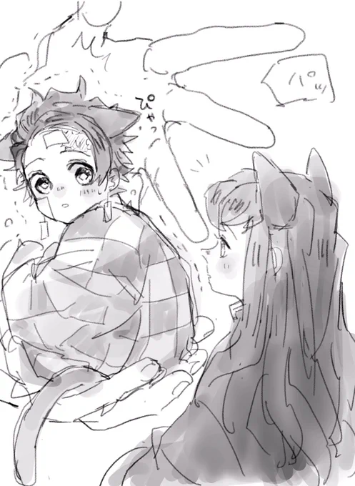 新しい家族☺️
時炭にゃん出会う 