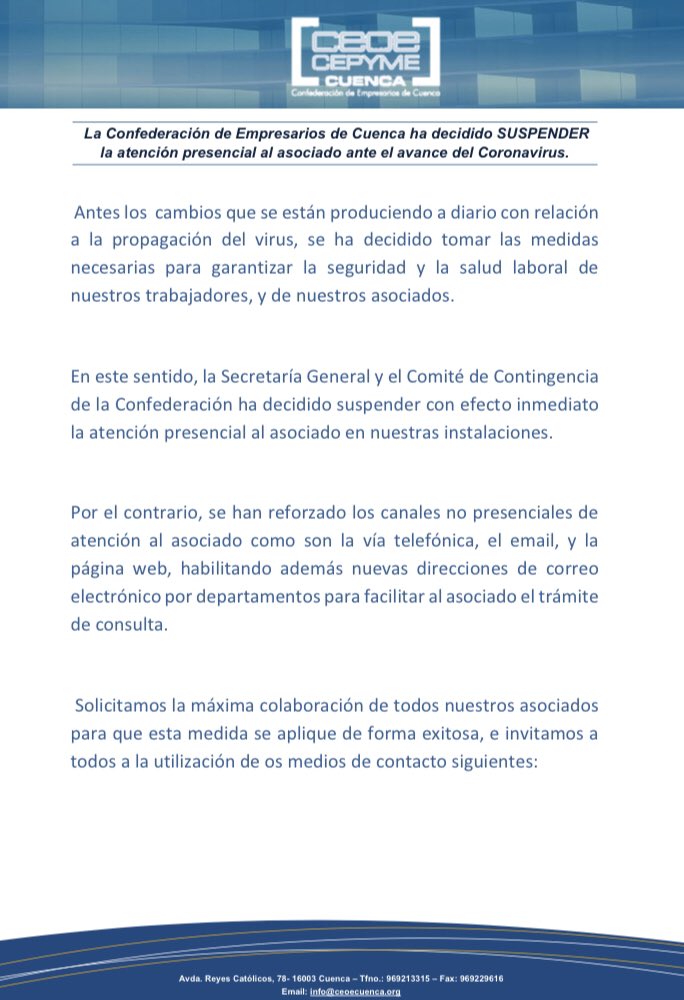 CEOE CEPYME CUENCA tweet media