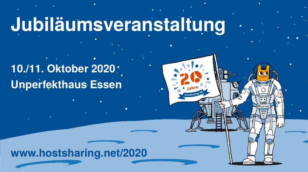 hostsharing's tweet photo. Eigentlich wollten wir euch auf den #clt2020 zu unserer Jubiläumsveranstaltung im Oktober einladen. Flyer und Plakat waren schon gedruckt. Dann die Absage. 😞 

Deshalb kommt die Einladung nun hier. 
https://t.co/5t2PlZ17qw

https://t.co/75xKp3e19Q https://t.co/b5zkNB8hWe