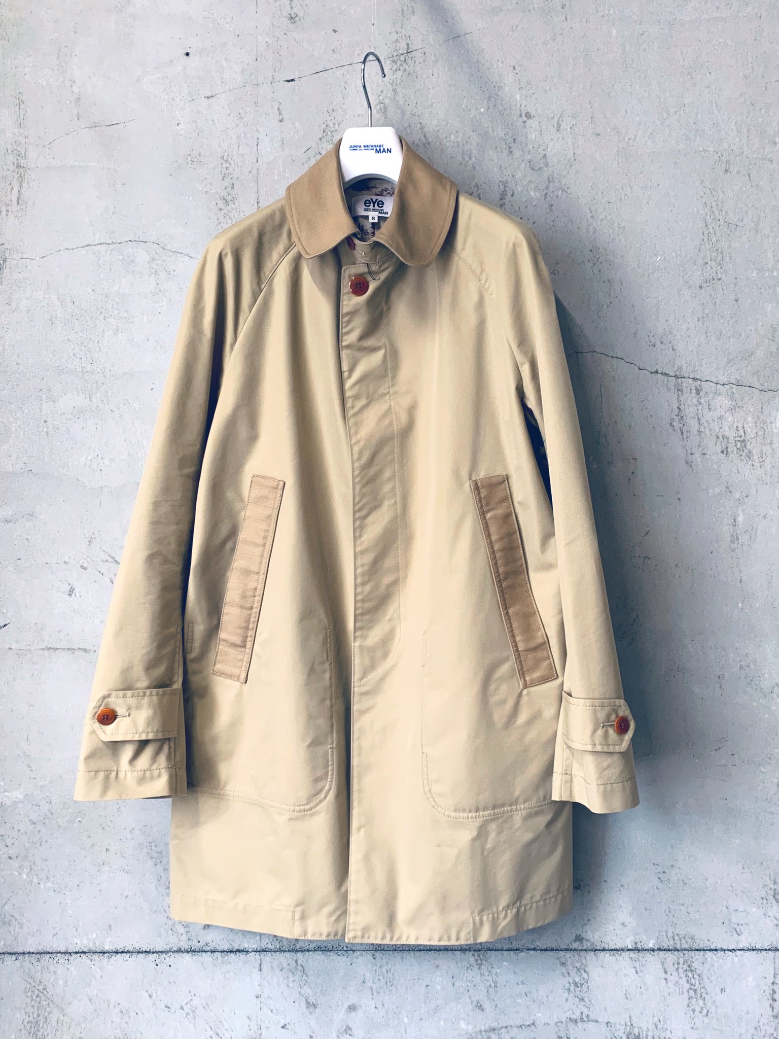 美品 JUNYA WATANABE MANステンカラーコート