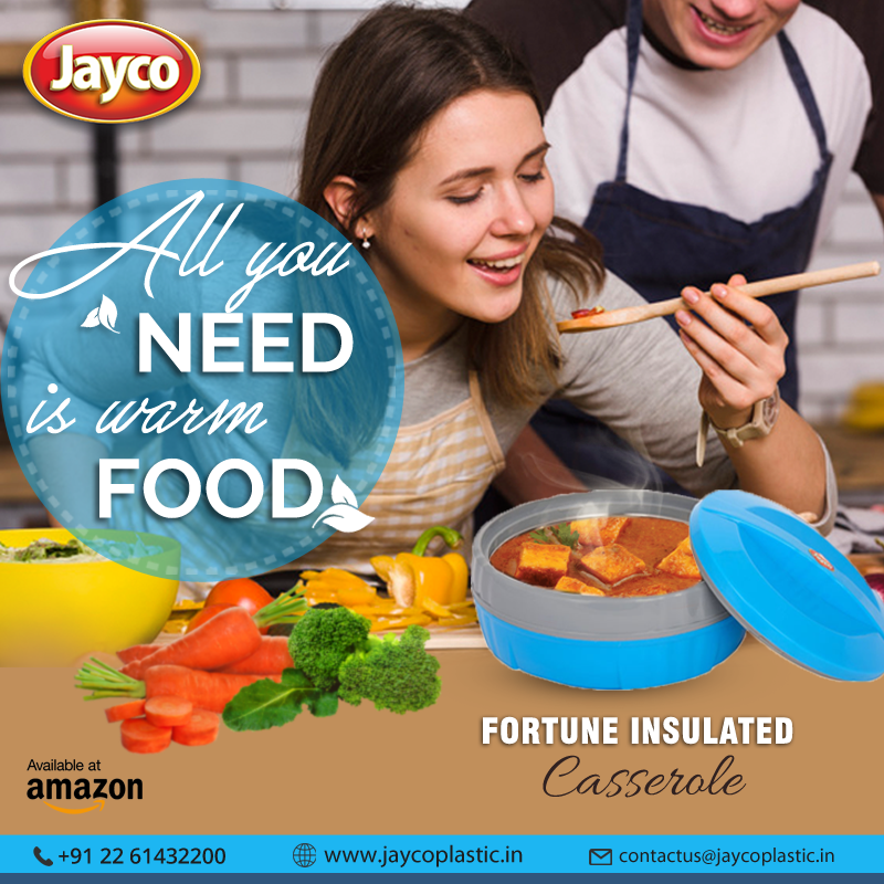 JaycoPlastic's tweet photo. All you need is warm food for your soul.
Visit our website for more products: https://t.co/pgHGKhExkr
#JaycoPlastic #FortuneCasserole #InsulatedPlasticProduct #InsulatedCasserole #HotandCold #ReUsablePlastic #BPAFree #Airtight #Durable #SuperPUInsulation #InnerStainlessSteel https://t.co/52sq5A6VMR