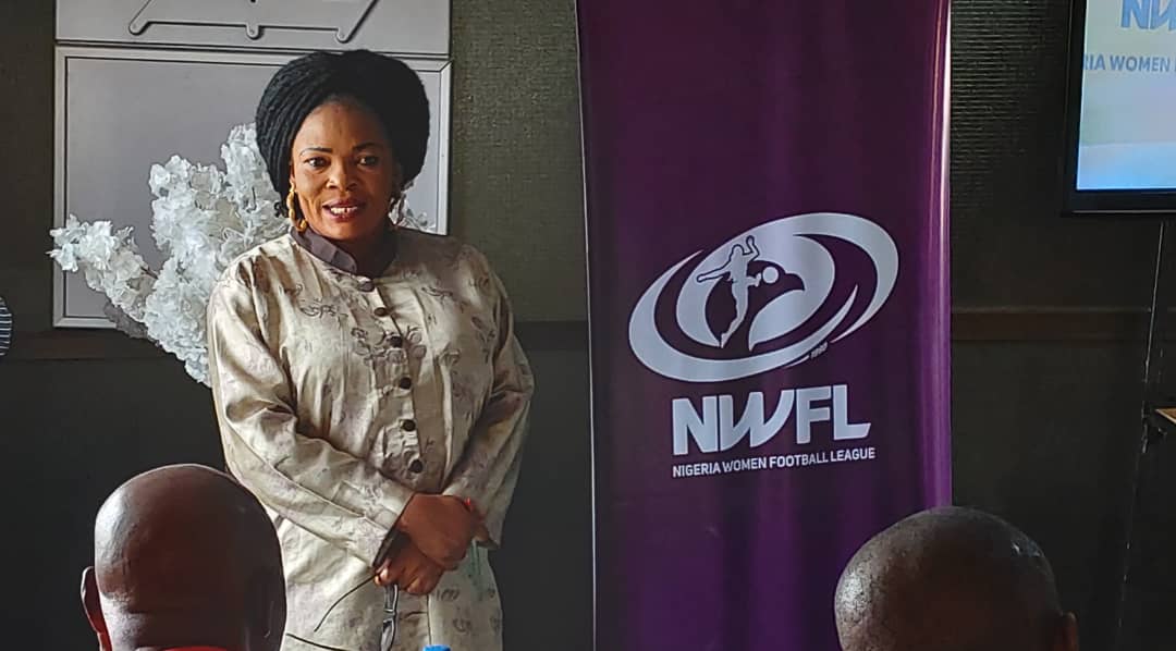 TheNWFL's tweet image. The event has been declared opened by the Chairperson of @TheNWFL @aishafalode who is represented by a member of @TheNWFL Management Committee, Henrietta Ukaigwe. 

#NWFLEvolve