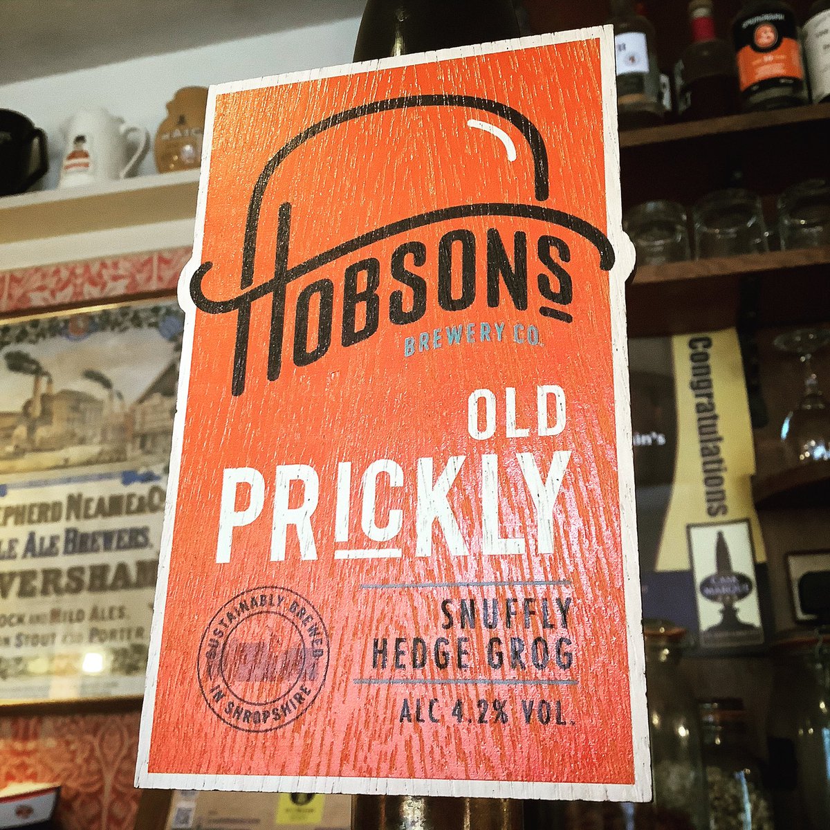#latestguestale from <a href="/HobsonsBrewery/">Hobsons Brewery</a> we have #oldprickly #snufflyhedgegrog #louth #browncow #realale