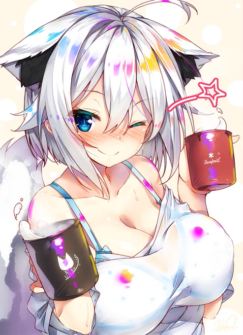 ˙꒳˙ #ホワイトデーは銀髪白髪を愛でる日 