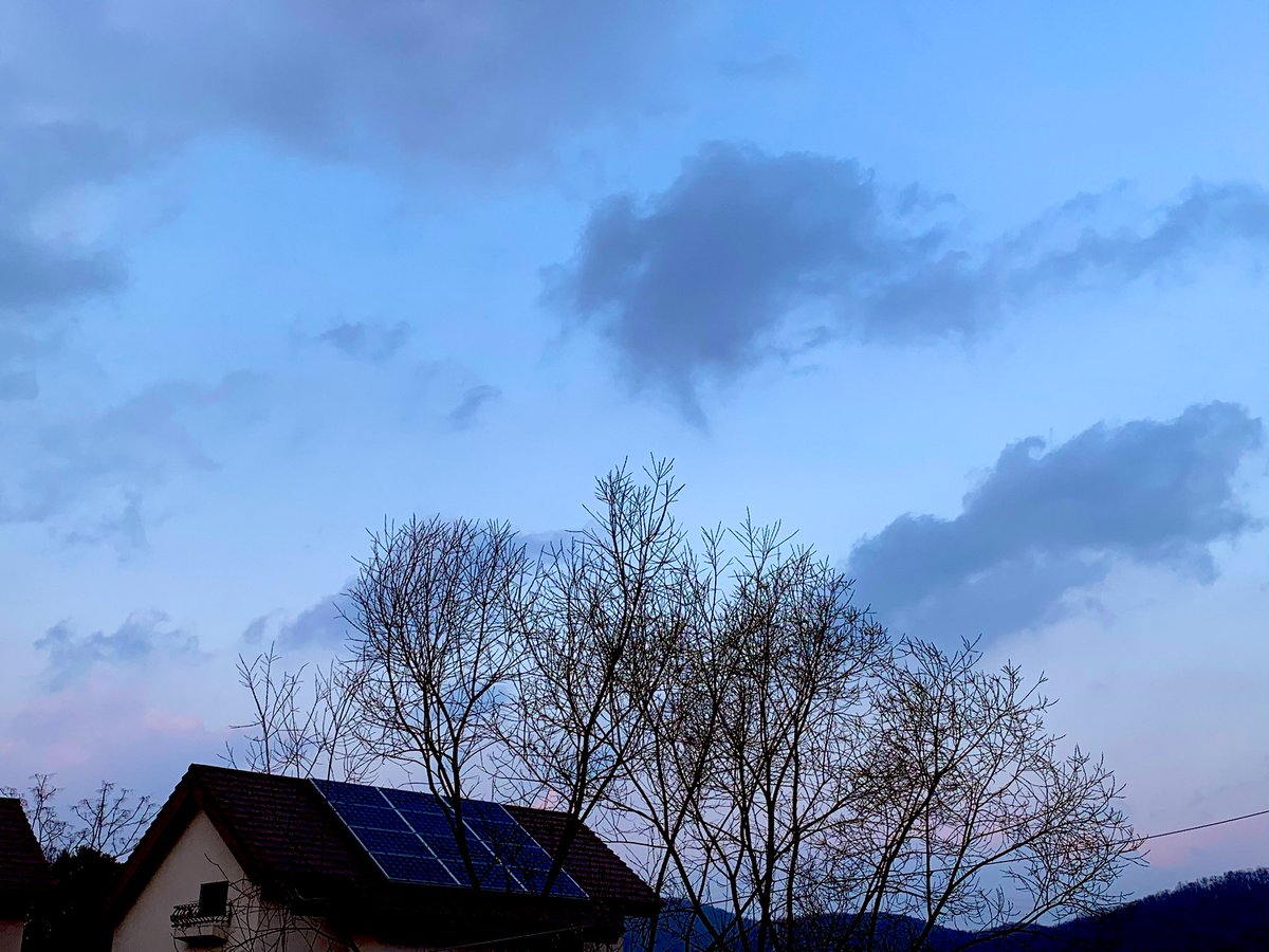 오늘저녁 동네 산책길..