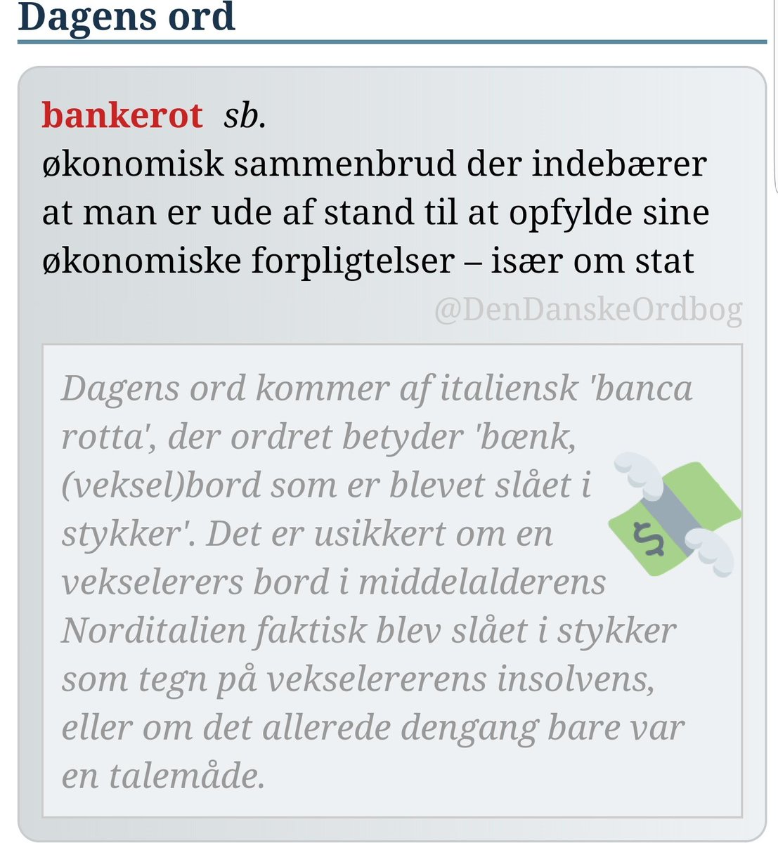 DenDanskeOrdbog's tweet photo. #flad #fallit #færdig #dagensord
https://t.co/vnqhv6UJIl https://t.co/KXsFtjrkOX