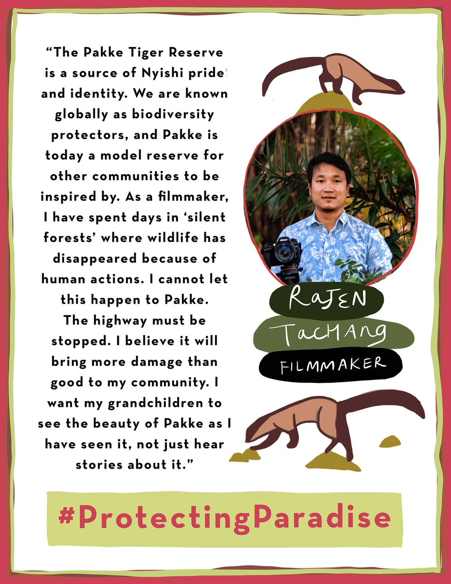 Dia Mirza (@deespeak) on Twitter photo A strong movement, led by indigenous youth and wildlife conservationists, needs your kind attention <a href="/PemaKhanduBJP/">Pema Khandu པདྨ་མཁའ་འགྲོ་།</a> <a href="/ArunachalCMO/">CMO Arunachal</a> <a href="/moefcc/">MoEF&CC</a>
Nyishi tribals are standing up for our forests 🌳🐯🙏🏻 Will you?
RT Support #ProtectingParadise #Biodiversity2020 #SDG13
<a href="/SanctuaryAsia/">Sanctuary Asia</a> A strong movement, led by indigenous youth and wildlife conservationists, needs your kind attention <a href="/PemaKhanduBJP/">Pema Khandu པདྨ་མཁའ་འགྲོ་།</a> <a href="/ArunachalCMO/">CMO Arunachal</a> <a href="/moefcc/">MoEF&CC</a>
Nyishi tribals are standing up for our forests 🌳🐯🙏🏻 Will you?
RT Support #ProtectingParadise #Biodiversity2020 #SDG13
<a href="/SanctuaryAsia/">Sanctuary Asia</a>