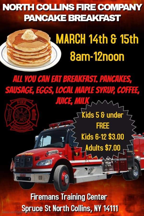 Come on out today and tomorrow morning for good food and good company and support your local fire department
