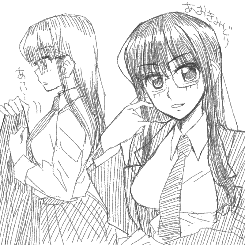 最近のらくがき1。姉たかキャラとか。 