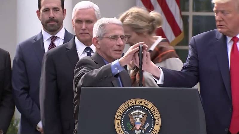 VirusesImmunity's tweet photo. Mr. President. Your complete lack of social distancing measures is putting the person we need the most right now, Dr. Tony Fauci, at risk of #COVID19. I urge you to start practicing social distancing now. No more handshakes, hugs or touching of any kind. 

https://t.co/IuR4944SUo https://t.co/r9JJd5t6bX