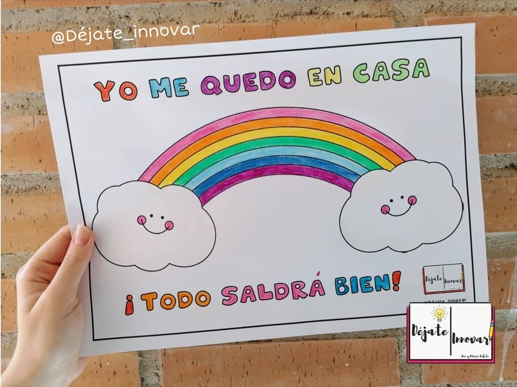 Déjate Innovar on Twitter: "ARCO IRIS "TODO SALDRÁ BIEN"🌈✨ Nos ...
