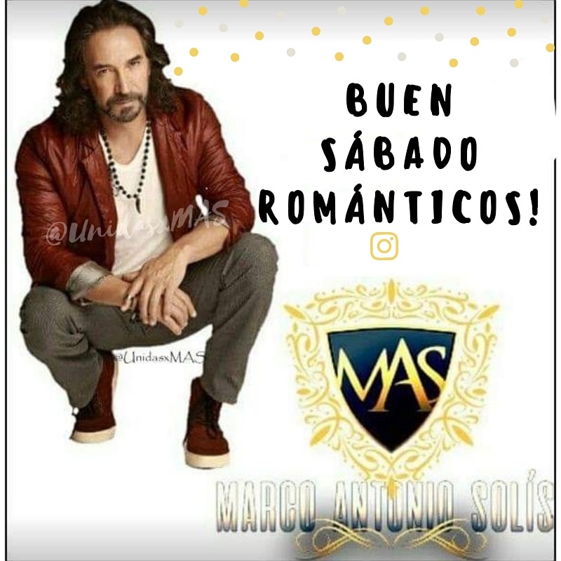 UnidasxMAS's tweet photo. #SabadoMAS con @MarcoASolis y sus canciones llenas de ritmo y romanticismo
.
#MarcoAntonioSolís
#SuMajestad👑 de la música romántica https://t.co/pGtyOhIeGX