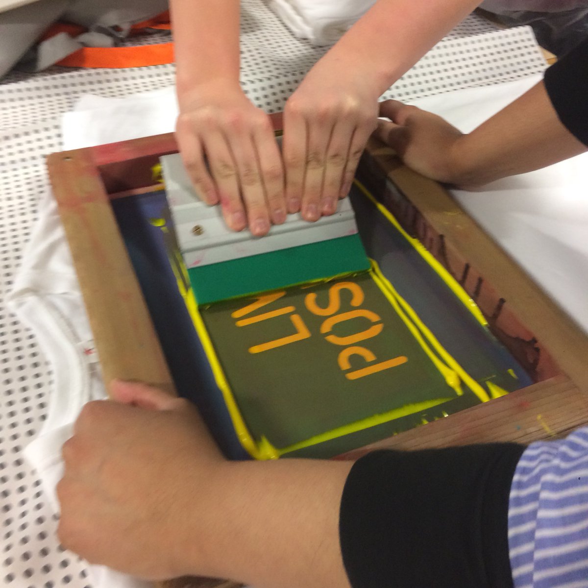 project18brum's tweet image. Some great sessions #screenprinting this week with #WOA team ambition students. Next week it’s all about selling. @OrmistonAcads #project18 #believe #achieve #suceed