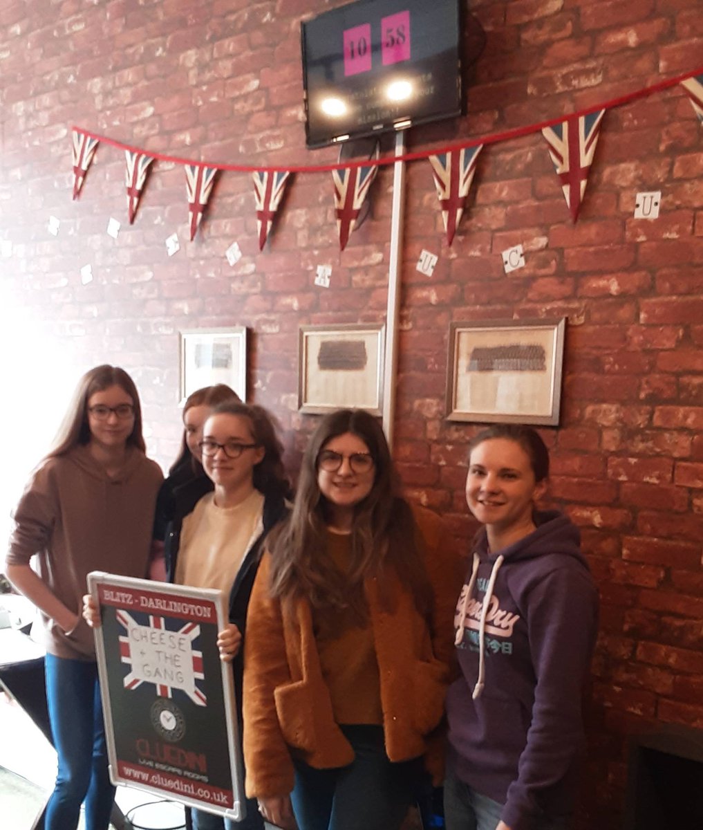 🇬🇧 CHEESE + THE GANG : Agents Toni, Natasha, Libby, Hannah &amp; Lydia
#blitzedit in 49 minutes! 

Up for the challenge?
Book Now @ cluedini.co.uk

🕰 One Hour
🧩 One Room
🔑 One Mission