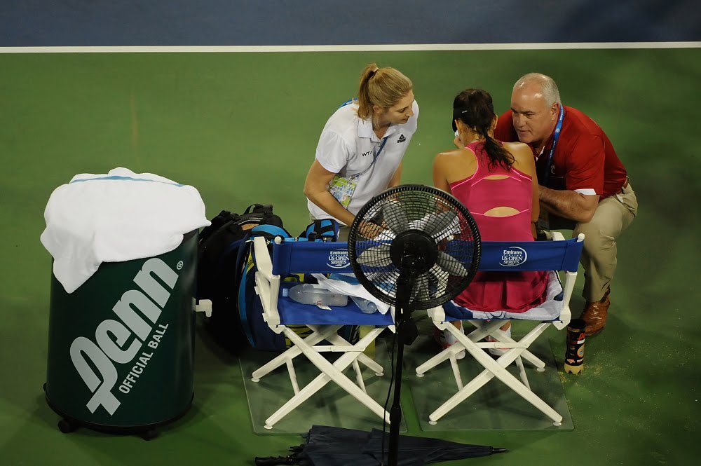 8. Ana Ivanovic vs Maria Sharapova, Cincinnati 2014“check her blood pressure”