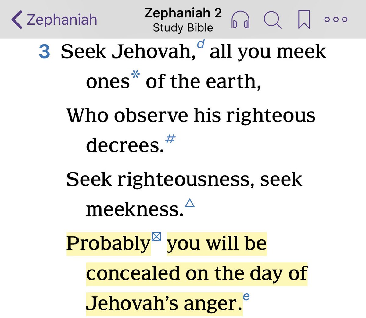 Gl0ryToG0d's tweet photo. That “probably” can be a bit disturbing.  What we have to realize is that “probably” is not a reflection of Jehovah’s ability to save us, but our ability to endure to the end faithfully. Learn more at https://t.co/s0IXVcX91u and request a free Bible Study! https://t.co/WeVZ1pBTLe