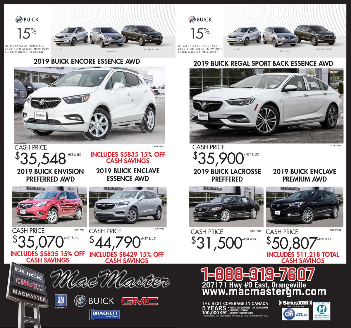 Take a look through this week's ads in the Orangeville Citizen for some great deals on New Buick and GMC as well as Certified Pre-Owned Vehicles!