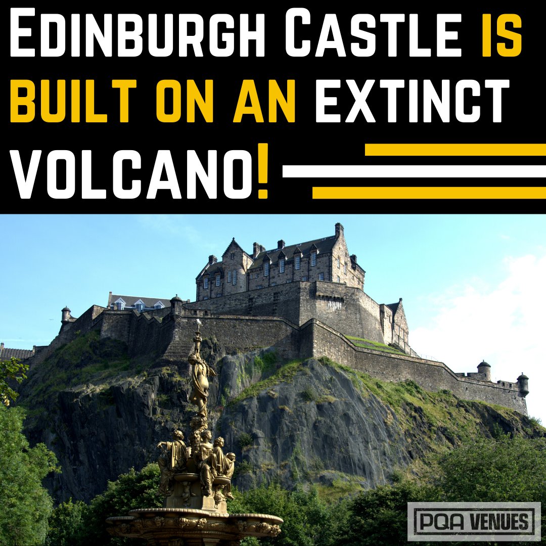 Did you know? 👀 Edinburgh is built on an extinct volcano! 🌋