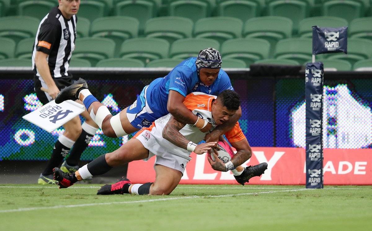 SCTRugby's tweet photo. What a start!

Congrats to our Tigers, ripping into Season One of Global @RapidRugby as we mean to go on with a 52 - 27 win over Manuma Samoa!

Looking forward to a great season ahead.

#southchinatigers #rapidrugby #alwaysentertaining https://t.co/zyIXe4UBF9