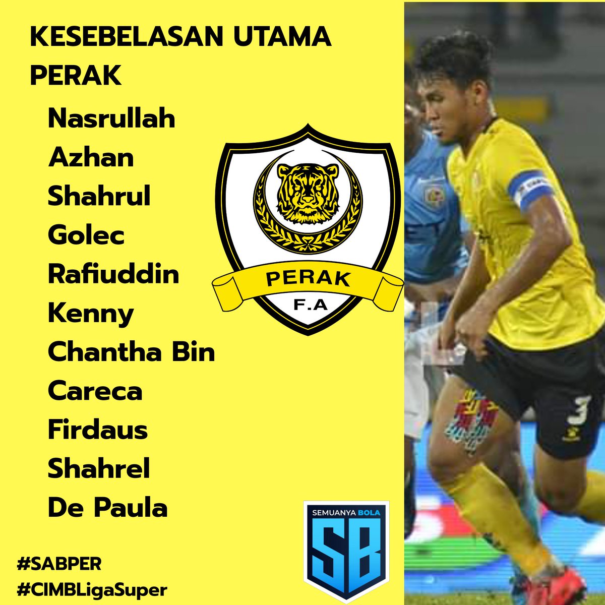 mysemuanyabola's tweet photo. Kesebelasan utama pasukan Sabah menentang Perak untuk perlawanan LS4 jam 8.15 malam ini di Stadium Likas.
Siaran langsung di Unifi Sports 4.
#SABPER
#CIMBLigaSuper2020 https://t.co/G4djge23DA