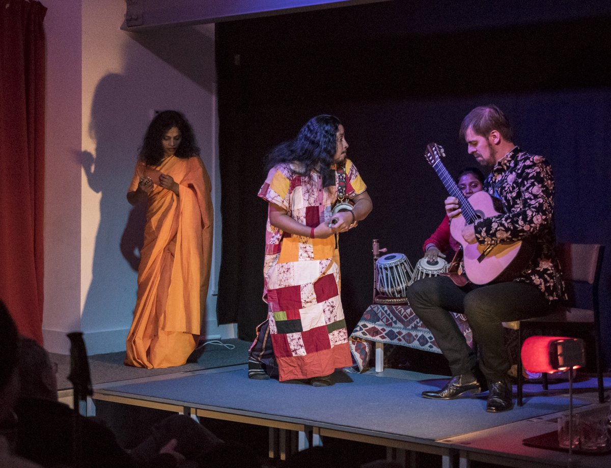 A very special concert in #Eyemouth last night with @thackerguitar Simon Thacker's Svara-Kanti expanding on the mystical #Bengali #Baul folk spiritual tradition uniting #India , #Bangladesh and #Scotland.