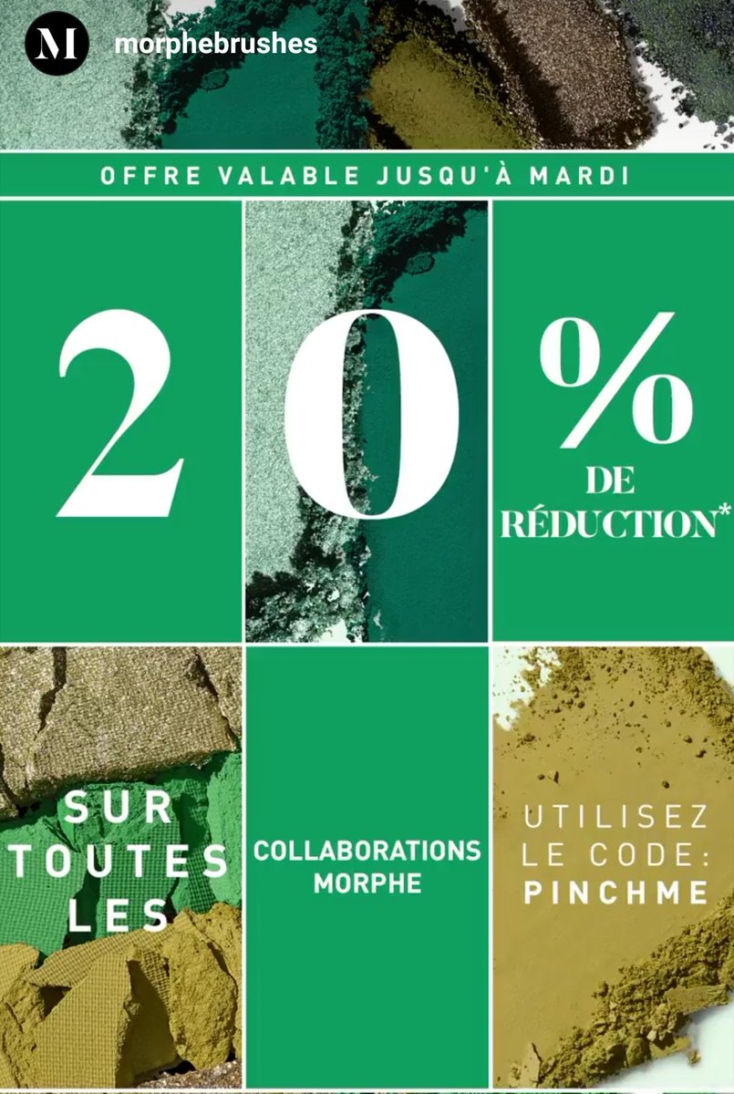 xTipsGuide's tweet photo. #PROMO de -20% sur toutes les palettes en collaboration avec @MorpheBrushes jusqu'au 17 mars avec le code "PINCHME" 🤩 
Il y a également d'autres produits en promo 💁🏻‍♀️
> https://t.co/pQQdzFIeQK https://t.co/VIaxJcIP55
