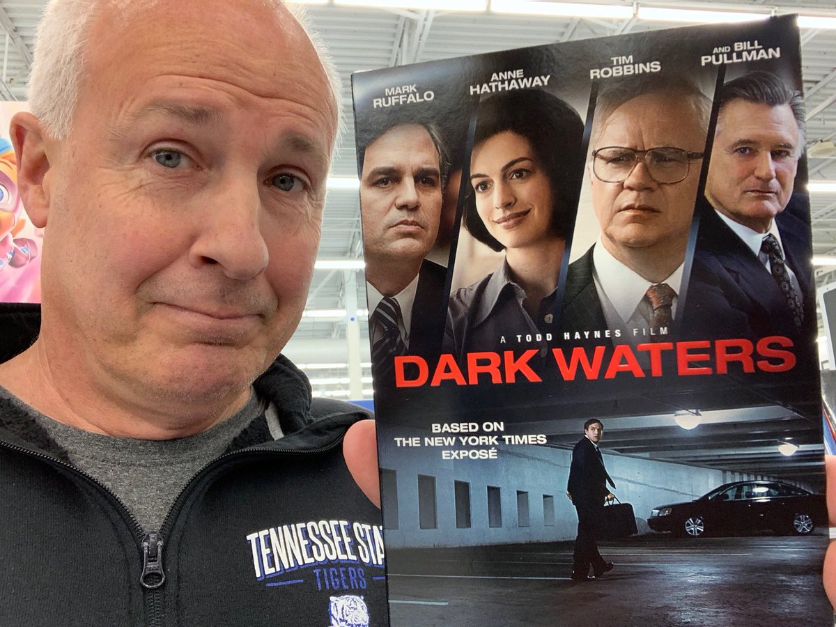TheJohnNewberg's tweet photo. DARK WATERS is now in stores. Only one copy left here. Get yours today! @DarkWatersMovie @MarkRuffalo @WynnReichert @tericlarkVO https://t.co/jbRfGjVp9I
