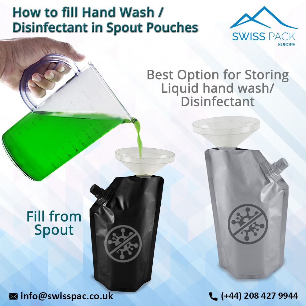 swisspackUk's tweet photo. Are you looking for liquid hand wash pouch / disinfectant packaging ? 📋 for mor information contact us.

📱+ 44 2084279944      📧 info@standuppouches.co.uk

🌐 https://t.co/t6ElkVCjsB

#liquidpackaging #disinfectantpackaging #spoutpouches
#liquidbags #standuppouches https://t.co/7YGJGvJdsa