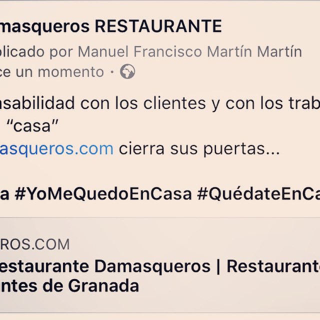 damasqueros RESTAURANTE tweet media