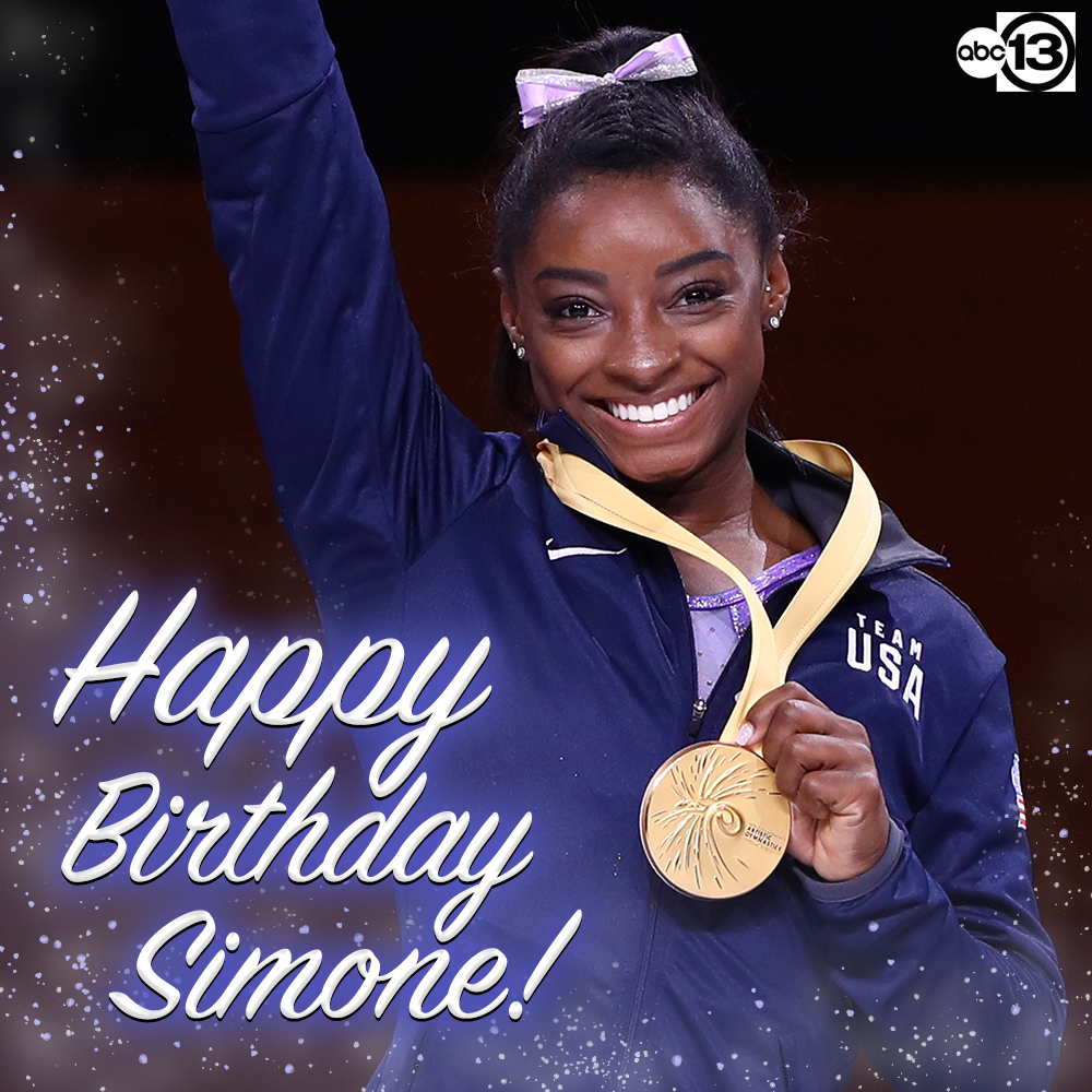 Happy Birthday, Simone Biles! The Spring native and most decorated gymnast turns 23 today: abc13.com/sports/simone-…