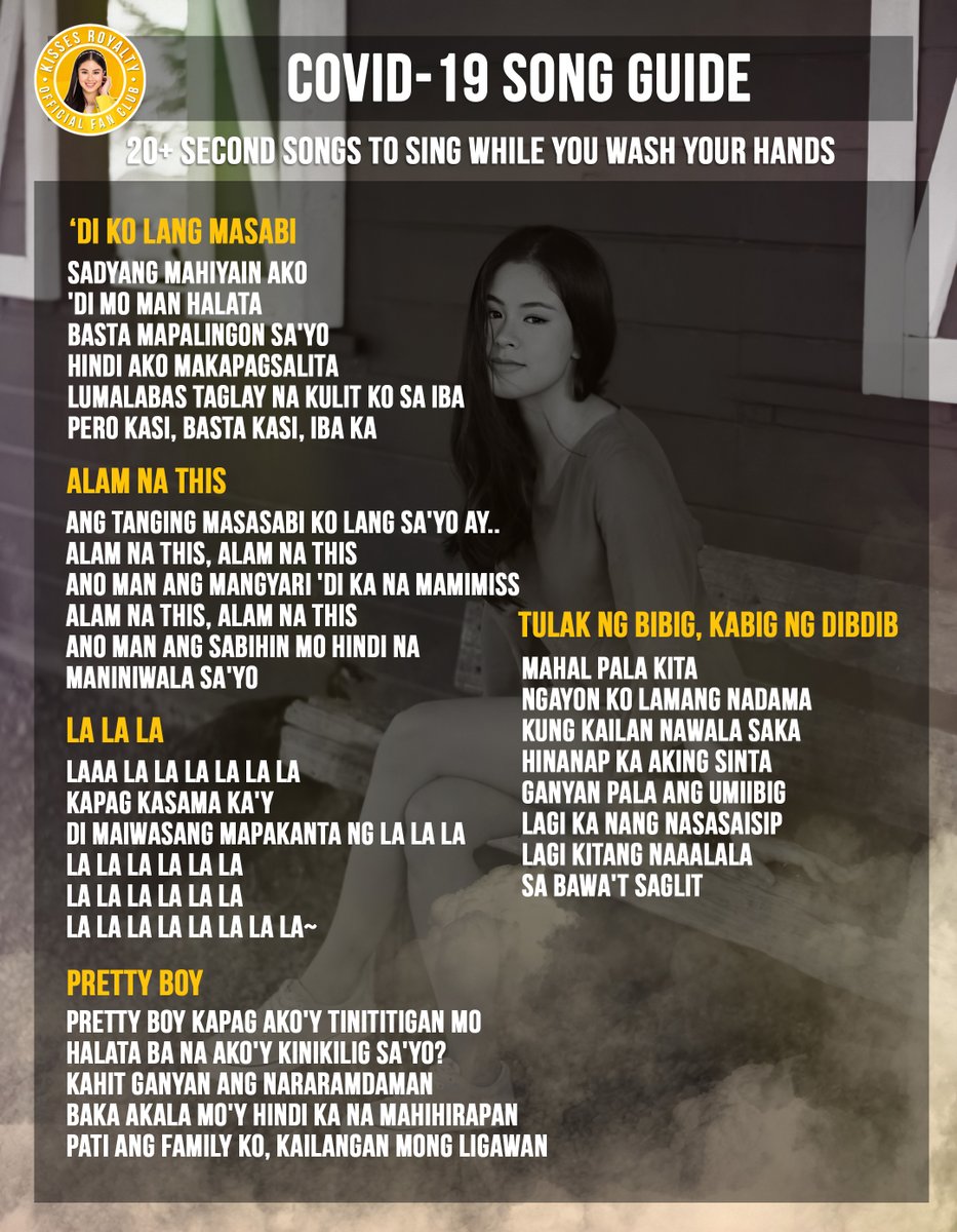 Sawa ka na ba sa "Happy Birthday"? Here are parts of #KissesDelavin's songs that are 20+ seconds long that you can sing while washing your hands! 🎶 #Kissables