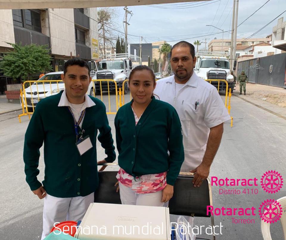 RotaractTorreon's tweet photo. Agradecemos el apoyo de la clínica U.M.F #66 IMSS y la clínica UNEME CAPASITS por la colaboración y apoyo al club para esta buena causa. 

Recuerda que tú bienestar es lo más importante, chécate❣️ 
#AltoImpacto #SMRMexico2020 #WorldRotaractWeek #Rotaract ⚙️ https://t.co/Eo8wPVUgFT