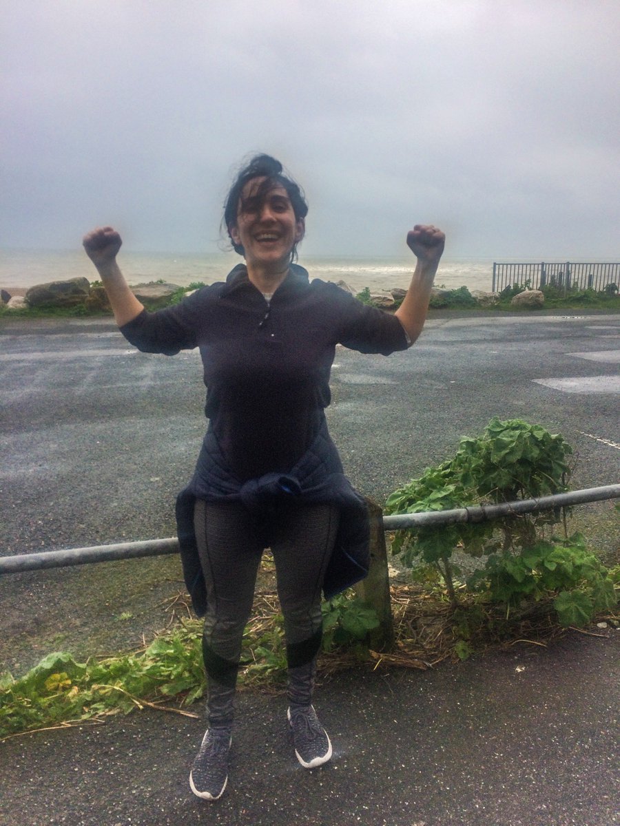 In other news this AMAZING woman ran 5K today! She didn’t think she could, but she dug deep, powered through the wind and rain and DID IT! #inspiringwomen #runtheworld #empoweringwomen #empoweredthroughsport #powerofrunning