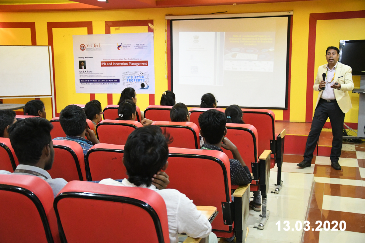 IicVel's tweet photo. #Vel_Tech_IIC organized session on #IPR and #Innovation #Management during 13th and 14th March 2020.
@DrRPNishank
@abhayjere
@mhrd_innovation
@TBI_Veltech
@VT_Univ https://t.co/DinoEX60Mg