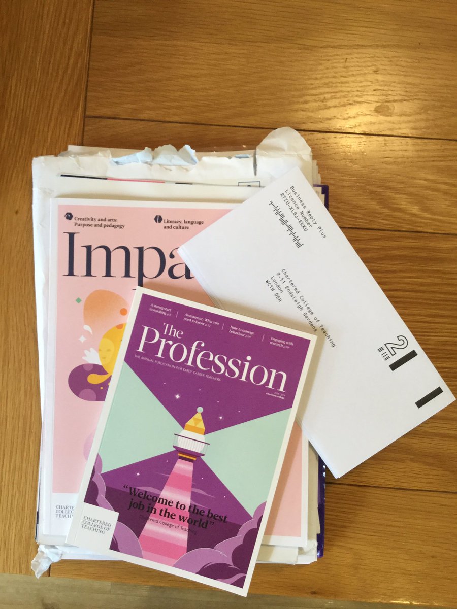 pitts_adrian's tweet image. Goodie pack from @CharteredColl to take to school next week - NQTs, ancient sages and all those in between can get so much from membership #teachingthroughresearch #learningtogether