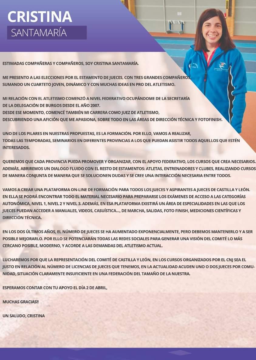 Elecciones 2020 Atletismo tweet media
